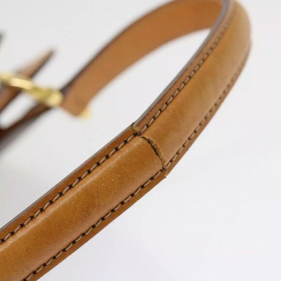 CELINE Macadam Canvas Hand Bag PVC Leather Brown AutH - Picture 8 of 15